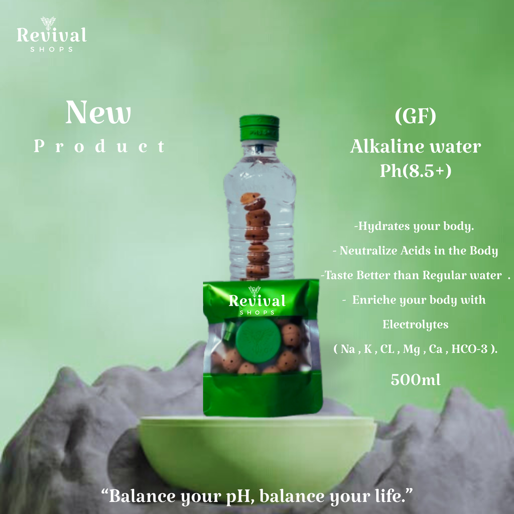 G-Filter "GF" - Alkaline Water pH ( 8.5+) + Electrolytes for Water Bottle , 450 Refills / 3 Months,500ml.