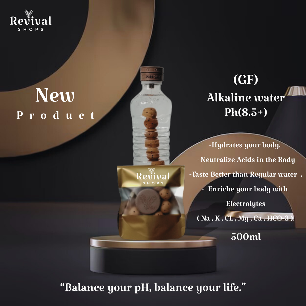G-Filter "GF" - Alkaline Water pH ( 8.5+) + Electrolytes for Water Bottle , 450 Refills / 3 Months,500ml.