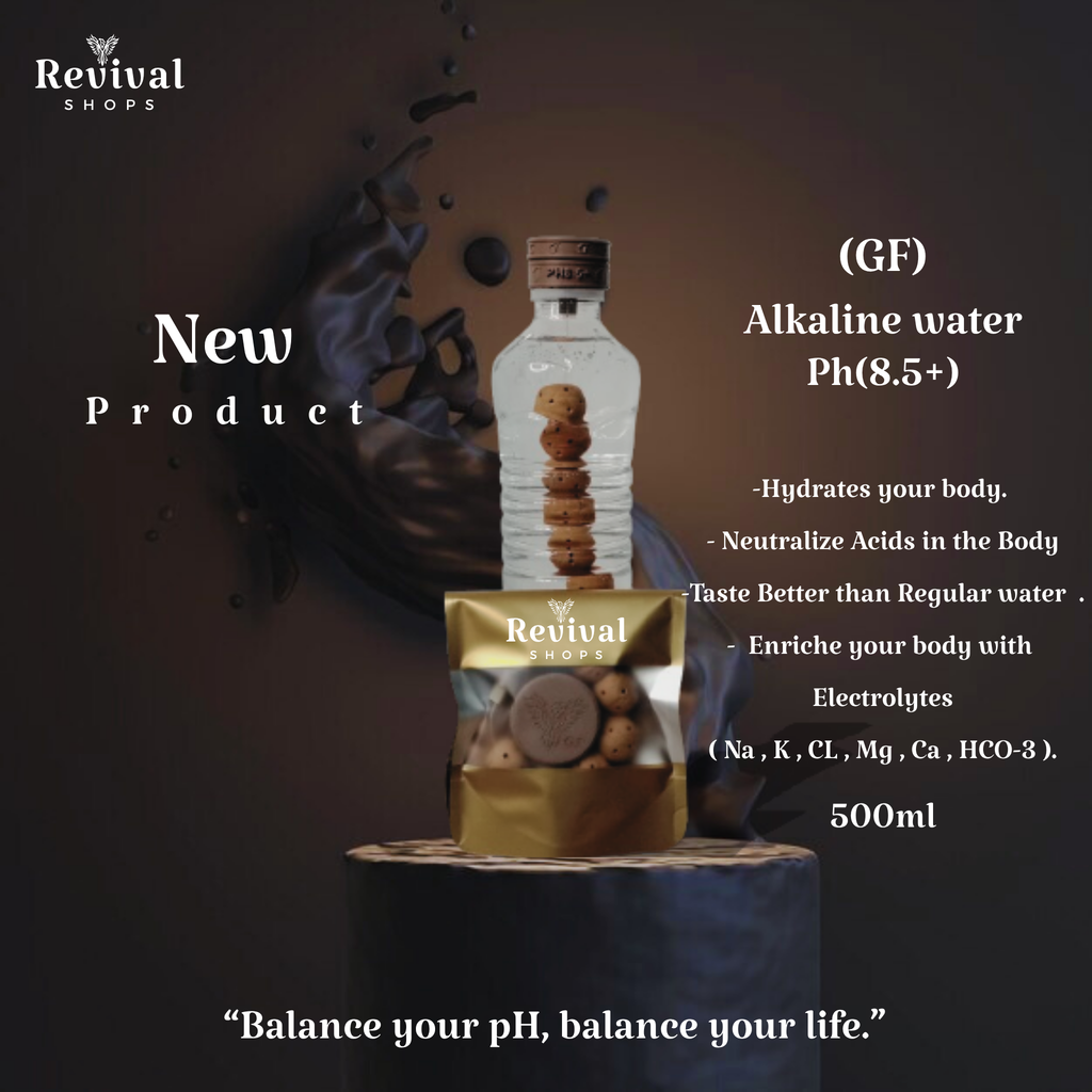 G-Filter "GF" - Alkaline Water pH ( 8.5+) + Electrolytes for Water Bottle , 450 Refills / 3 Months,500ml.