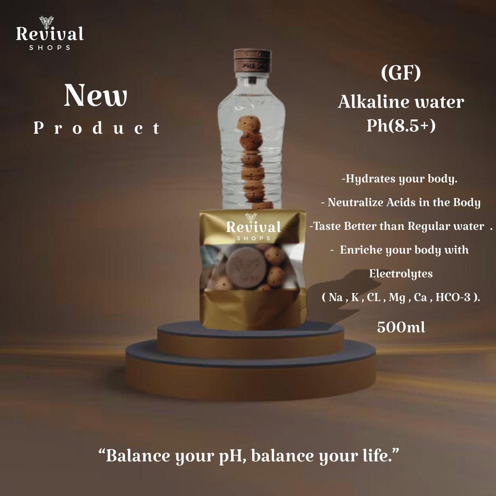 G-Filter "GF" - Alkaline Water pH ( 8.5+) + Electrolytes for Water Bottle , 450 Refills / 3 Months,500ml.