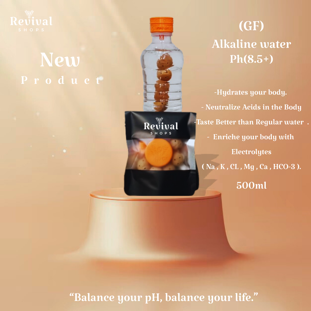 G-Filter "GF" - Alkaline Water pH ( 8.5+) + Electrolytes for Water Bottle , 450 Refills / 3 Months,500ml.